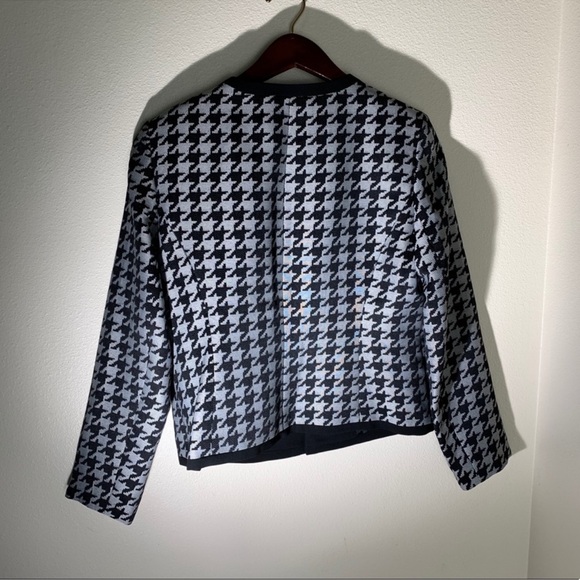 Kasper Women's Houndstooth
Gray Black blazer Jacket Size 10P - Picture 3 of 3